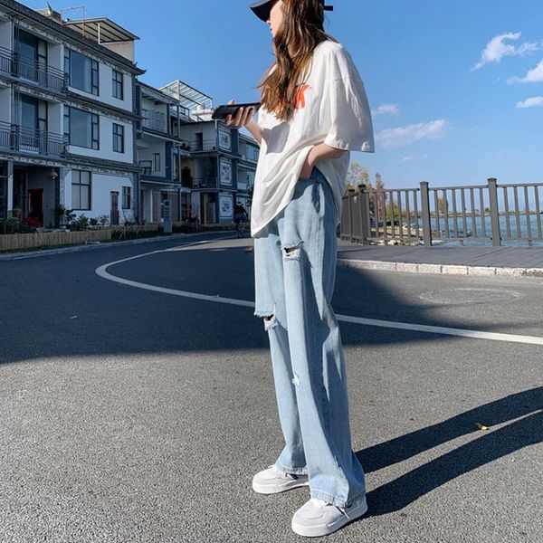women's jeans ripped for women vintage high waist boyfriend straight denim pants summer 2021 streetwear mom wide leg plus size, Blue
women's jeans ripped for women vintage high waist boyfriend straight denim pants summer 2021 streetwear mom wide leg plus size, Blue