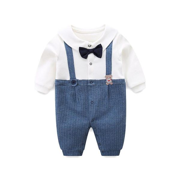 jumpsuits baby boys clothes long sleeve turn-down collar gentleman style born kids cotton rompers with bow 0-2y, Blue
jumpsuits baby boys clothes long sleeve turn-down collar gentleman style born kids cotton rompers with bow 0-2y, Blue