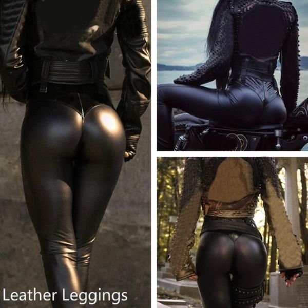 women's pants & capris ly women punk bodycon pu leather push up black high waist female trousers dod886, Black;white
women's pants & capris ly women punk bodycon pu leather push up black high waist female trousers dod886, Black;white