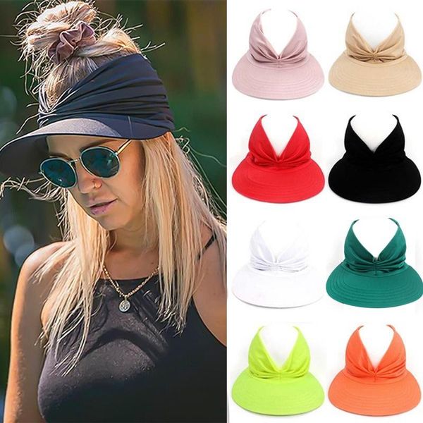 wide brim hats summer hat women's sun protection visor anti-ultraviolet elastic hollow solid color casual caps gorras, Blue;gray
wide brim hats summer hat women's sun protection visor anti-ultraviolet elastic hollow solid color casual caps gorras, Blue;gray