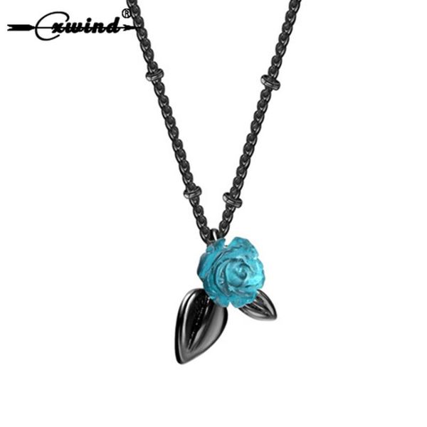 pendant necklaces cxwind retro blue rose & pendants black leaf long chain jewelry fashin flower choker necklace for women girl gift, Silver
pendant necklaces cxwind retro blue rose & pendants black leaf long chain jewelry fashin flower choker necklace for women girl gift, Silver