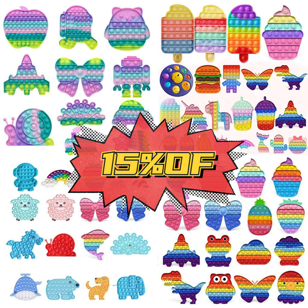 rainbow push fidget toys sensory push bubble fidget sensory autism special needs anxiety stress reliever for office workers fluorescen
rainbow push fidget toys sensory push bubble fidget sensory autism special needs anxiety stress reliever for office workers fluorescen