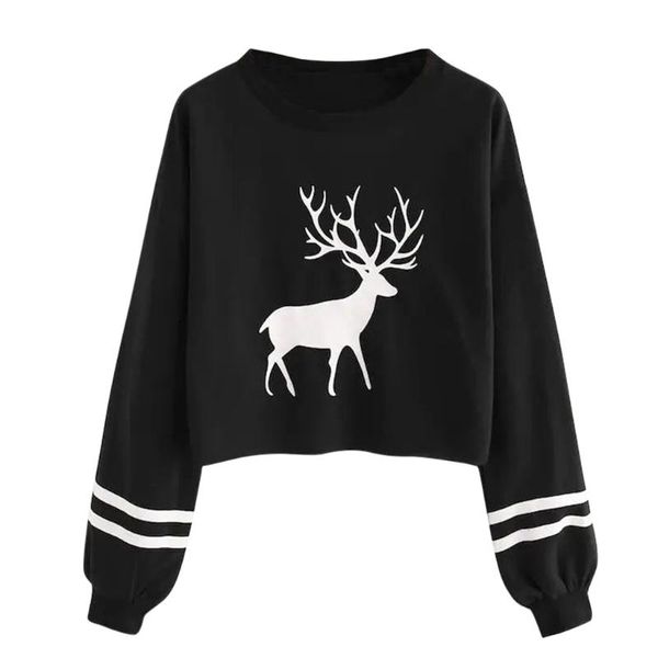 women's hoodies & sweatshirts fashion women sweatershirt casual christmas deer printed o-neck long sleeve lady pullover hoodie clothin, Black
women's hoodies & sweatshirts fashion women sweatershirt casual christmas deer printed o-neck long sleeve lady pullover hoodie clothin, Black