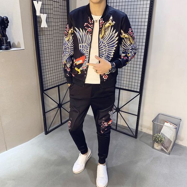 2021 for a training set of fashionable men in sport suit sweatpant s + male sweatpants 2-piece joint zipper 6lel, Gray
2021 for a training set of fashionable men in sport suit sweatpant s + male sweatpants 2-piece joint zipper 6lel, Gray