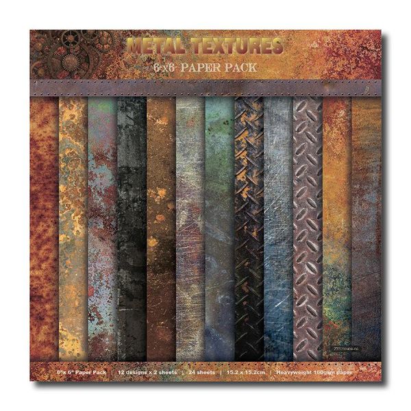 other arts and crafts 6"12/24 sheets metal textures scrapbooking pads paper origami art background card making diy scrapbook craft
other arts and crafts 6"12/24 sheets metal textures scrapbooking pads paper origami art background card making diy scrapbook craft