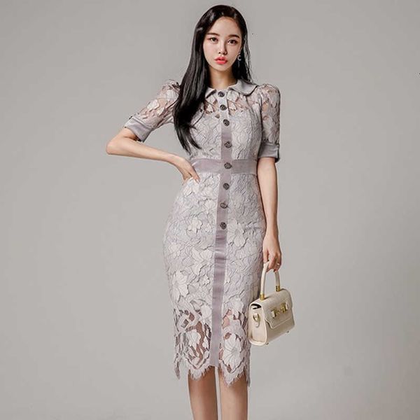 casual dresses runway high end spring korean mesh lace pencil elegant ol single-breasted women's floral chic vestidos clut, Black;gray
casual dresses runway high end spring korean mesh lace pencil elegant ol single-breasted women's floral chic vestidos clut, Black;gray