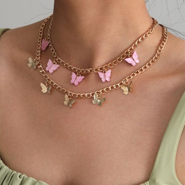 pendant necklaces fashion creative jewelry simple personality multi-layer explosive alloy necklace retro butterfly female, Silver
pendant necklaces fashion creative jewelry simple personality multi-layer explosive alloy necklace retro butterfly female, Silver