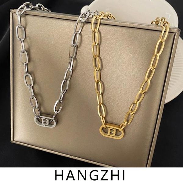 chains hangzhi 2021 punk trendy simple design letter b titanium steel no fade chain necklace for women girls party fashion jewelry, Silver
chains hangzhi 2021 punk trendy simple design letter b titanium steel no fade chain necklace for women girls party fashion jewelry, Silver
