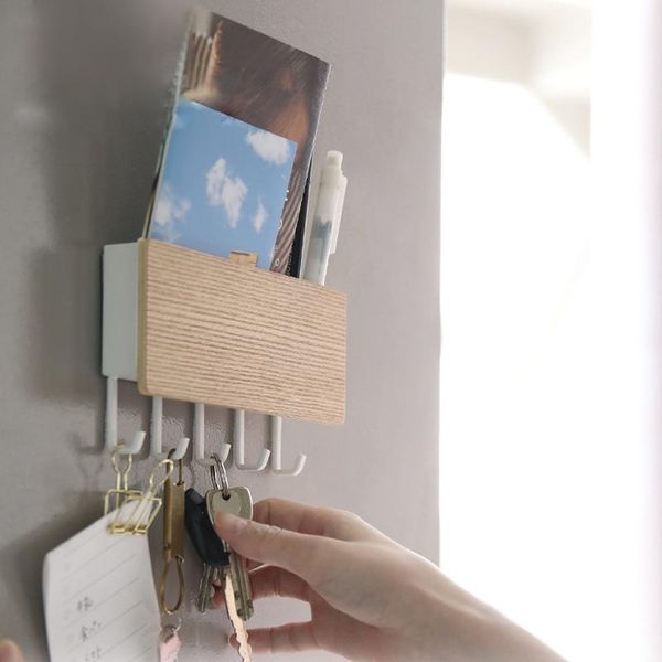 hooks & rails wooden key hook wall-mounted storage box hanger wall decoration door back rack for living room holder cloth
hooks & rails wooden key hook wall-mounted storage box hanger wall decoration door back rack for living room holder cloth