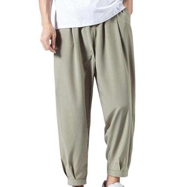 men's pants men pants stylish casual trousers straight ankle-length smooth wide leg ankle tied oversize sweatpants, Black
men's pants men pants stylish casual trousers straight ankle-length smooth wide leg ankle tied oversize sweatpants, Black