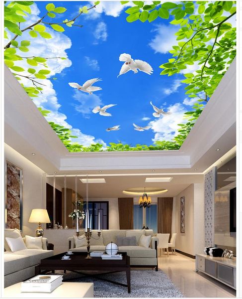 blue sky white clouds green leaves and white clouds ceiling murals 3d murals wallpaper for living room
blue sky white clouds green leaves and white clouds ceiling murals 3d murals wallpaper for living room