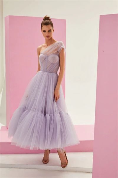 new light purple evening es 2021 one shoulder tulle ankle length custom made homecoming prom party gowns robe de soriee c7wt, Black;red
new light purple evening es 2021 one shoulder tulle ankle length custom made homecoming prom party gowns robe de soriee c7wt, Black;red