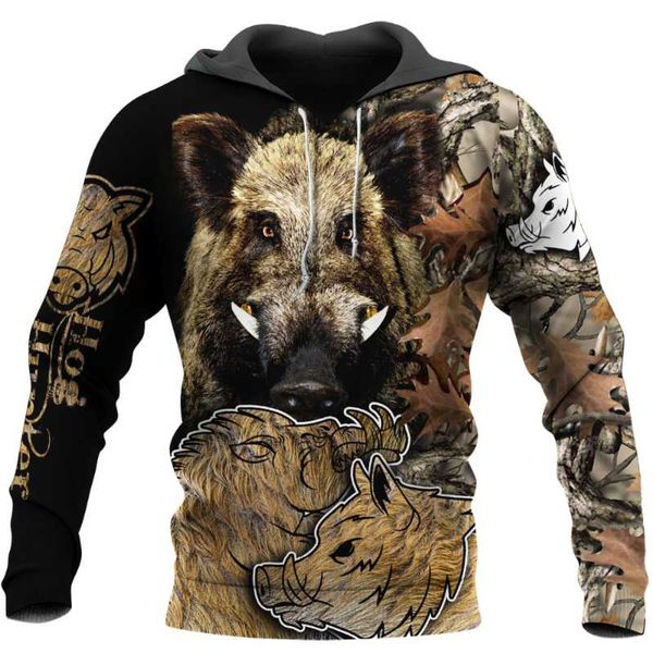 men's hoodies & sweatshirts hunting camo wild boar 3d printed clothes streetwear men sweatshirt fashion zip hooded long sleeve pullover, Black 
men's hoodies & sweatshirts hunting camo wild boar 3d printed clothes streetwear men sweatshirt fashion zip hooded long sleeve pullover, Black