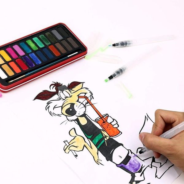 refillable water brush ink pen for water color calligraphy drawing painting illustration pen small middle large differ qyljze
refillable water brush ink pen for water color calligraphy drawing painting illustration pen small middle large differ qyljze