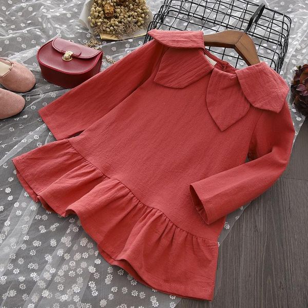 girl's dresses baby girl lotus leaf collar dress lovely pleated a-line for girls kids cute solid long sleeve party autumn princess, Red;yellow
girl's dresses baby girl lotus leaf collar dress lovely pleated a-line for girls kids cute solid long sleeve party autumn princess, Red;yellow