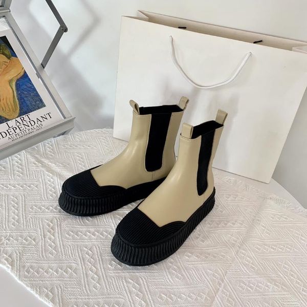 boots women platform round-toes ankle ladies slip on stretch fabric genuine leather zapatos botines mujeres designer shoes, Black
boots women platform round-toes ankle ladies slip on stretch fabric genuine leather zapatos botines mujeres designer shoes, Black