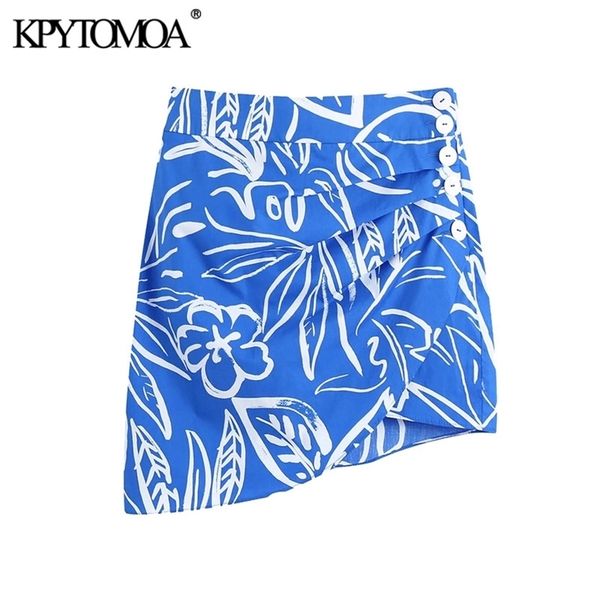 kpytomoa women chic fashion draped printed asymmetry mini skirt vintage high waist side zipper female skirts mujer 210621, Black 
kpytomoa women chic fashion draped printed asymmetry mini skirt vintage high waist side zipper female skirts mujer 210621, Black