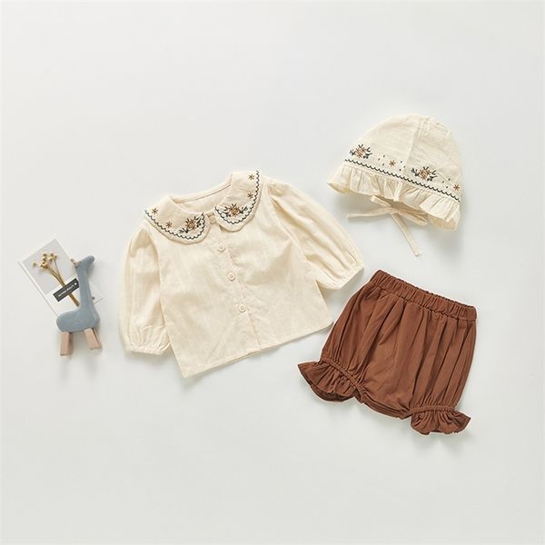 milancel autumn baby clothing set toddler girls clothes suit peter pan collar blouse shorts and hat 3pcs 210831, White
milancel autumn baby clothing set toddler girls clothes suit peter pan collar blouse shorts and hat 3pcs 210831, White