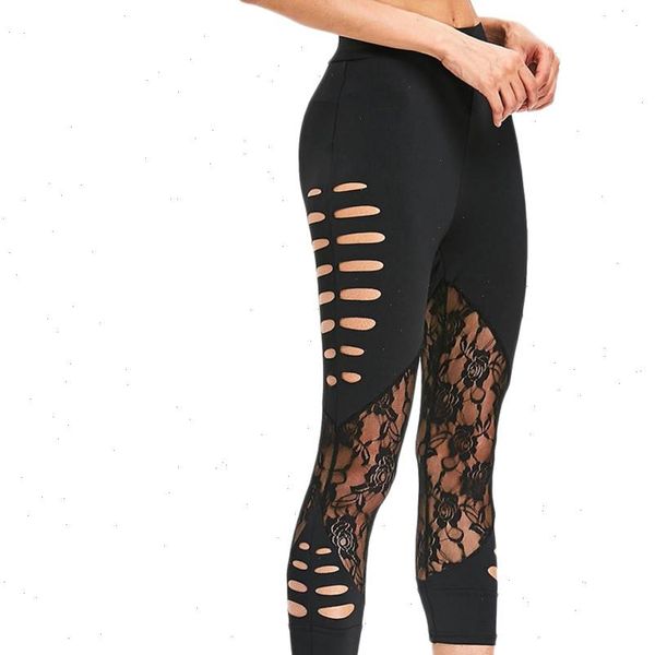 2021 womens fashion broken lace leggings running high waist elastic band calf length pants sport leggings drop shipping, Black
2021 womens fashion broken lace leggings running high waist elastic band calf length pants sport leggings drop shipping, Black