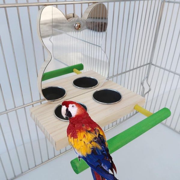 other bird supplies stainless steel food cups with perch parrots mirror toys wooden play stand p9yb
other bird supplies stainless steel food cups with perch parrots mirror toys wooden play stand p9yb