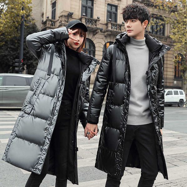 men's white duck down cloak, beautiful couple jacket, knee thick, new series in 2021 winter, Black
men's white duck down cloak, beautiful couple jacket, knee thick, new series in 2021 winter, Black