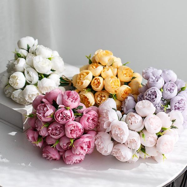 decorative flowers & wreaths 27 heads peony silk artificial flower bouquet for home wedding decoration european vase
decorative flowers & wreaths 27 heads peony silk artificial flower bouquet for home wedding decoration european vase