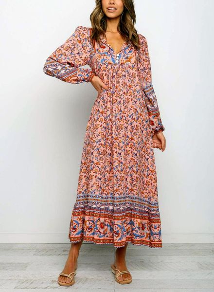 casual dresses women fashion boho style printed long dress lantern sleeve v-neck lace-up floral loose midi for vacation holiday, Black;gray
casual dresses women fashion boho style printed long dress lantern sleeve v-neck lace-up floral loose midi for vacation holiday, Black;gray
