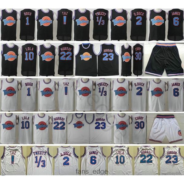 space jam movie tune squad looney 1 bugs 2 daffy duck 10 lola bunny taz tweety bill murray michael curry james black white basketball jersey, Black;red
space jam movie tune squad looney 1 bugs 2 daffy duck 10 lola bunny taz tweety bill murray michael curry james black white basketball jersey, Black;red