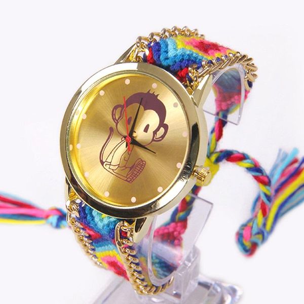 wristwatches gnova platinum rainbow geneva watch women little funny monkey wristwatch lace chain braid girl teen fabric retro ethnic a006, Slivery;brown
wristwatches gnova platinum rainbow geneva watch women little funny monkey wristwatch lace chain braid girl teen fabric retro ethnic a006, Slivery;brown