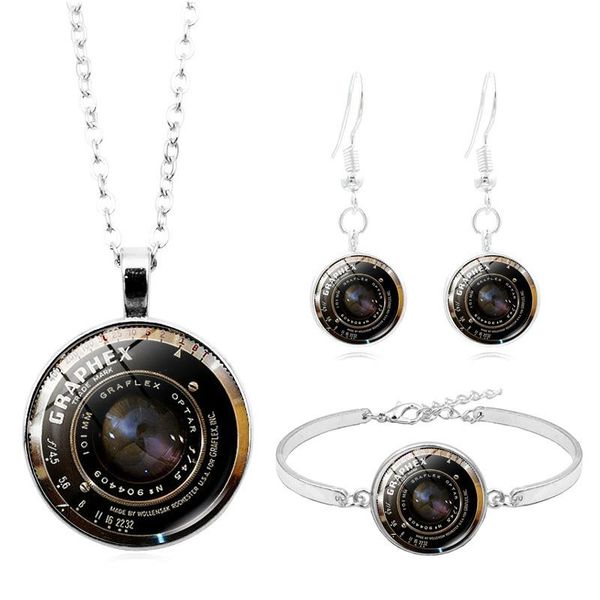 earrings & necklace vintage camera lens po cabochon glass jewelry set fashion time gem bracelet earring sets for women, Silver
earrings & necklace vintage camera lens po cabochon glass jewelry set fashion time gem bracelet earring sets for women, Silver