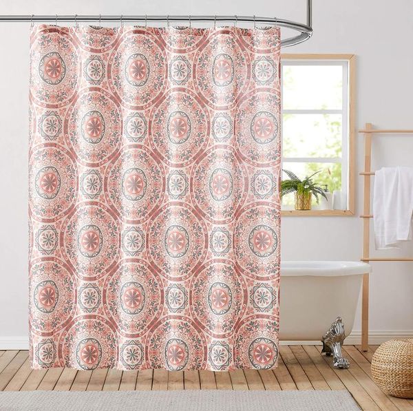 medallion floral shower curtains red coral and grey vintage floral 72" w x 72" l for bathroom decorative
medallion floral shower curtains red coral and grey vintage floral 72" w x 72" l for bathroom decorative