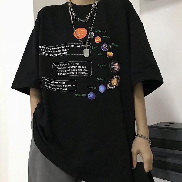 women's t-shirt fashionshow women solar system korean fashion oversized tee hipsters grunge style shirt, White
women's t-shirt fashionshow women solar system korean fashion oversized tee hipsters grunge style shirt, White