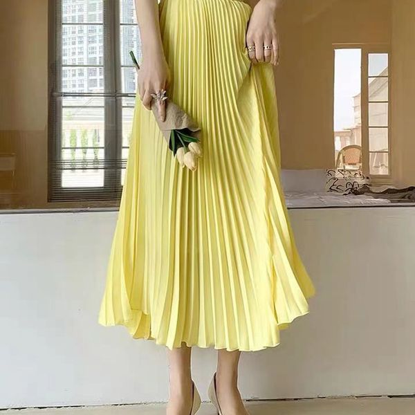 woman retro pleated skirt high waist woman chiffon all-match skirts for women over-the-knee mid-length dress elastic a-line skir, Black;gray
woman retro pleated skirt high waist woman chiffon all-match skirts for women over-the-knee mid-length dress elastic a-line skir, Black;gray