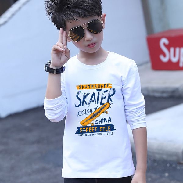 large middle long sleeve 2020 spring and autumn new boys' t-shirt children's wear, Black;white
large middle long sleeve 2020 spring and autumn new boys' t-shirt children's wear, Black;white
