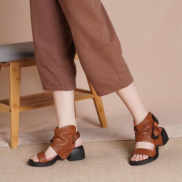 sandals women leather fish mouth summer shoes for high heels soft retro handmade genuine sandals2021, Black
sandals women leather fish mouth summer shoes for high heels soft retro handmade genuine sandals2021, Black