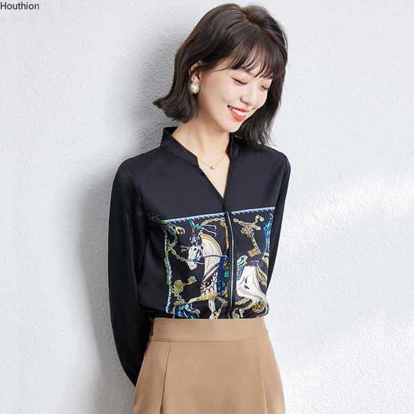 women's blouses & shirts summer blouse v-neck printing 2021 korean slim comfortable fashion casual shirt chiffon long-sleeved houthion, White
women's blouses & shirts summer blouse v-neck printing 2021 korean slim comfortable fashion casual shirt chiffon long-sleeved houthion, White