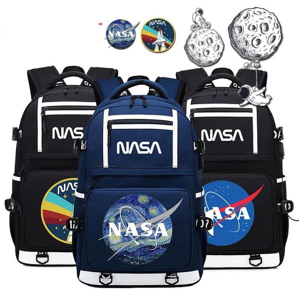 outdoor bags teenage school backpack nasaing print usb charging bookbag girls boys back to bag travel daily mochila
outdoor bags teenage school backpack nasaing print usb charging bookbag girls boys back to bag travel daily mochila