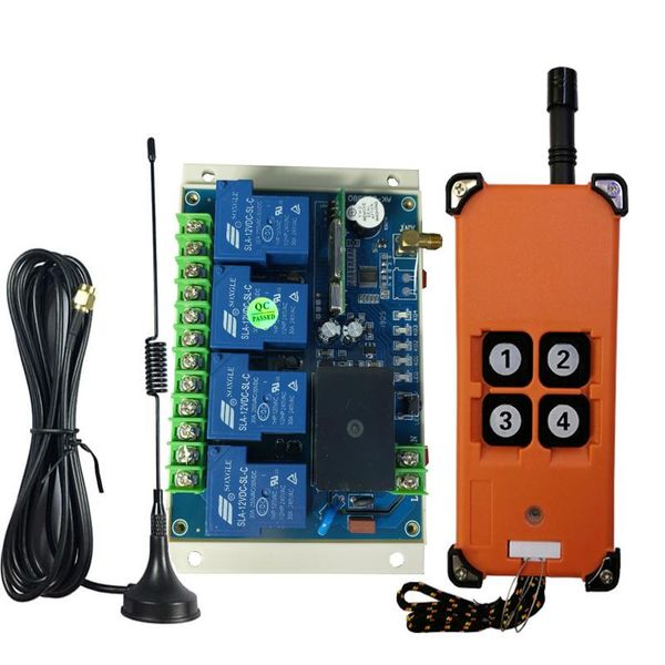 smart home control universal 30a relay ac 220v 380v 4 channel rf wireless remote lighting switch industrial farm power 3000a
smart home control universal 30a relay ac 220v 380v 4 channel rf wireless remote lighting switch industrial farm power 3000a