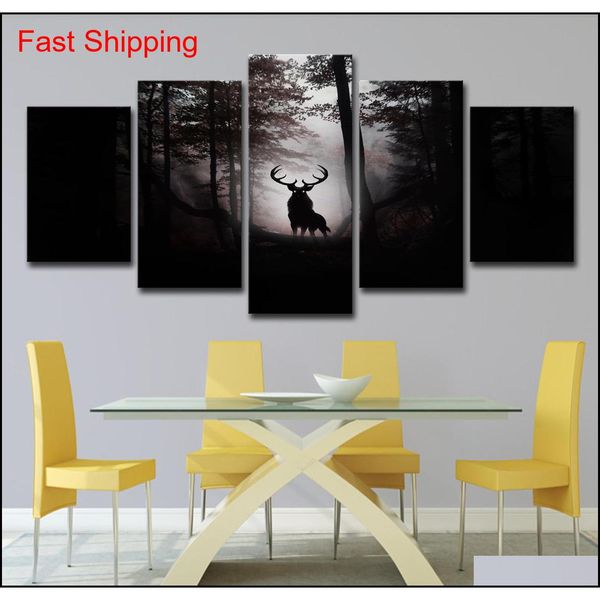 modern canvas prints pictures home decor living room 5 pieces deer dark forest night paintings wall art qyleul bwkf
modern canvas prints pictures home decor living room 5 pieces deer dark forest night paintings wall art qyleul bwkf