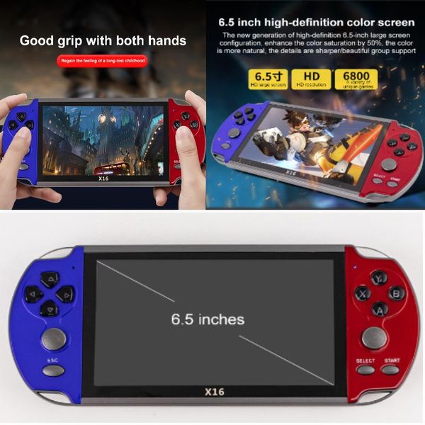 portable game players x16 6.5 inch console handheld 8gb retro classic video player for arcade
portable game players x16 6.5 inch console handheld 8gb retro classic video player for arcade