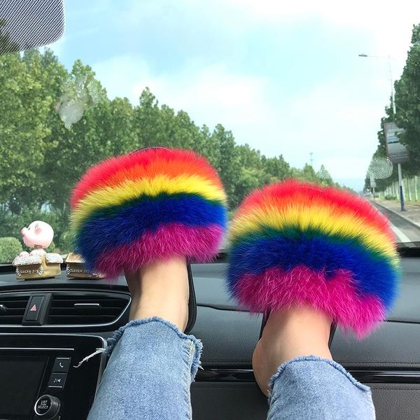slippers fashion big fur women sandals slides comfort flat flip flops fluffy anti-slippery, Black
slippers fashion big fur women sandals slides comfort flat flip flops fluffy anti-slippery, Black