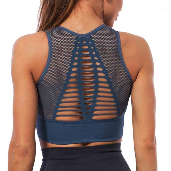 gym clothing brathable women sports bra mesh push up female fitness underwear seamless1, White;black
gym clothing brathable women sports bra mesh push up female fitness underwear seamless1, White;black