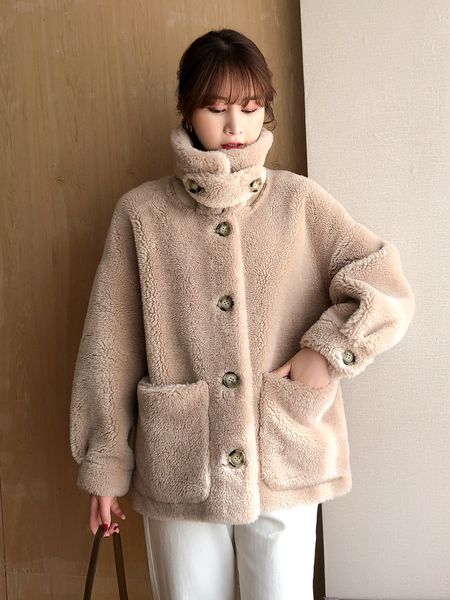 2021 new women winter real fur coat wool jacket female granular sheep shearling natural lambswool outerwear abrigo mujer l8544jnh, Black
2021 new women winter real fur coat wool jacket female granular sheep shearling natural lambswool outerwear abrigo mujer l8544jnh, Black