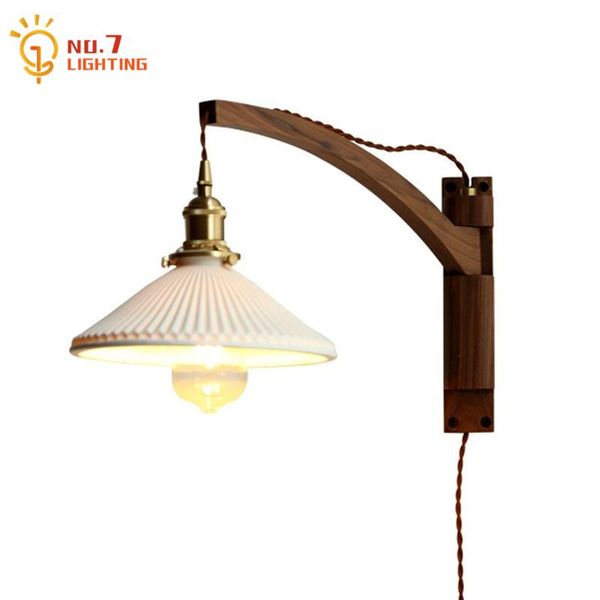wall lamps japanese vintage black walnut lamp led e27 ceramic lampshade folding mounted balcony study bedroom bedside bar cafe
wall lamps japanese vintage black walnut lamp led e27 ceramic lampshade folding mounted balcony study bedroom bedside bar cafe