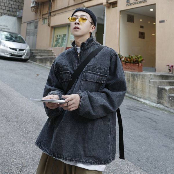 2021 cotton pullover men's fashion retro casual denim jackets mens streetwear hip-hop bomber jacket men vu7q, Black;brown
2021 cotton pullover men's fashion retro casual denim jackets mens streetwear hip-hop bomber jacket men vu7q, Black;brown