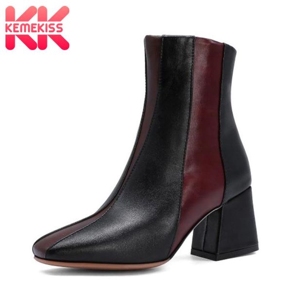 boots kemekiss women high heel mixed color thick ankle fashion autumn winter shoes ladies footwear size 32-48, Black
boots kemekiss women high heel mixed color thick ankle fashion autumn winter shoes ladies footwear size 32-48, Black