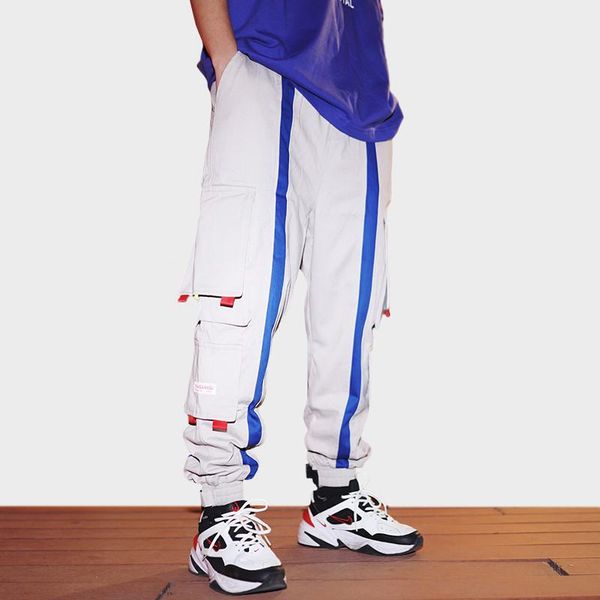men's pants 2021 hip cargo color block multi pockets men baggy joggers streetwear harajuku striped harem trousers cotton, Black
men's pants 2021 hip cargo color block multi pockets men baggy joggers streetwear harajuku striped harem trousers cotton, Black