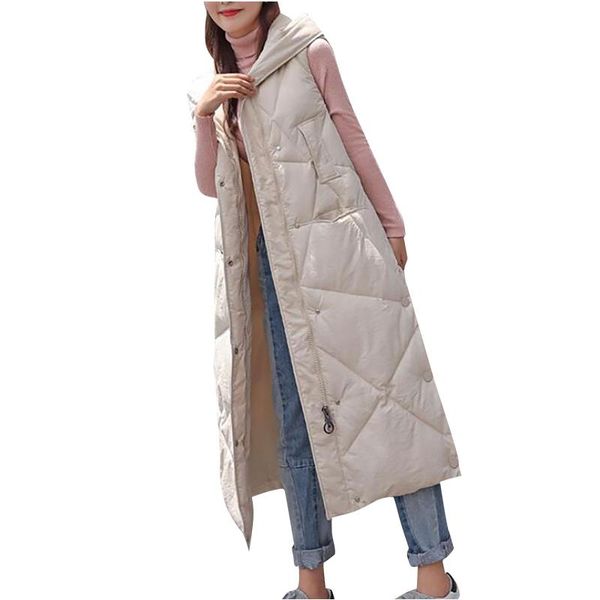 women's vests winter vest jacket lengthened thick keep warm down coat student lady solid color loose casual overcoat clothing 2021 #g2, Black;white
women's vests winter vest jacket lengthened thick keep warm down coat student lady solid color loose casual overcoat clothing 2021 #g2, Black;white