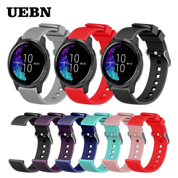 watch bands uebn 20mm silicone strap for garmin venu vivoactive 3 band bracelet move forerunner 245 replacement watchband, Black;brown
watch bands uebn 20mm silicone strap for garmin venu vivoactive 3 band bracelet move forerunner 245 replacement watchband, Black;brown