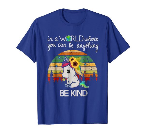 in a world where you can be anything be kind t shirt gift, White;black
